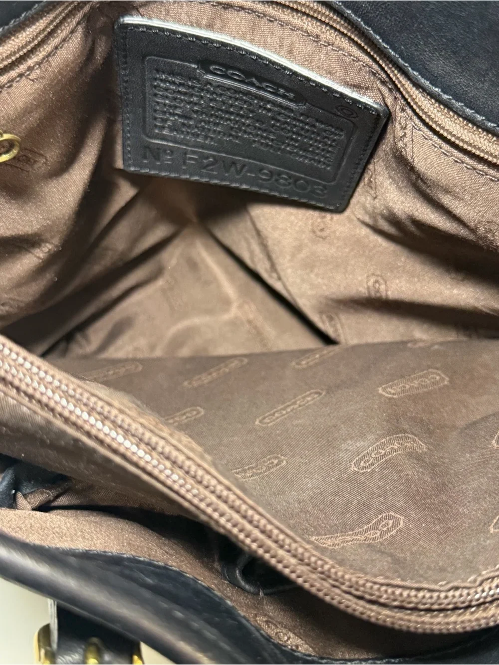 Coach Legacy Black Leather Bucket Bag Vintage